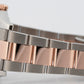Rolex DateJust BLACK Two-Tone Rose Gold Stainless Steel 36mm 116201 Watch