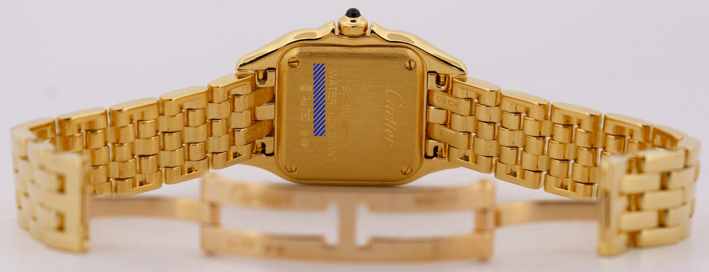 2022 PAPERS Ladies Cartier Panthere 22mm 18K Gold Quartz 4178 WGPN0008 BOX