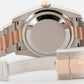 Rolex DateJust BLACK Two-Tone Rose Gold Stainless Steel 36mm 116201 Watch