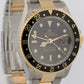 PAPERS Rolex GMT-Master II BLACK 18K Gold Two Tone OYSTER 40mm 16713 Watch BOX