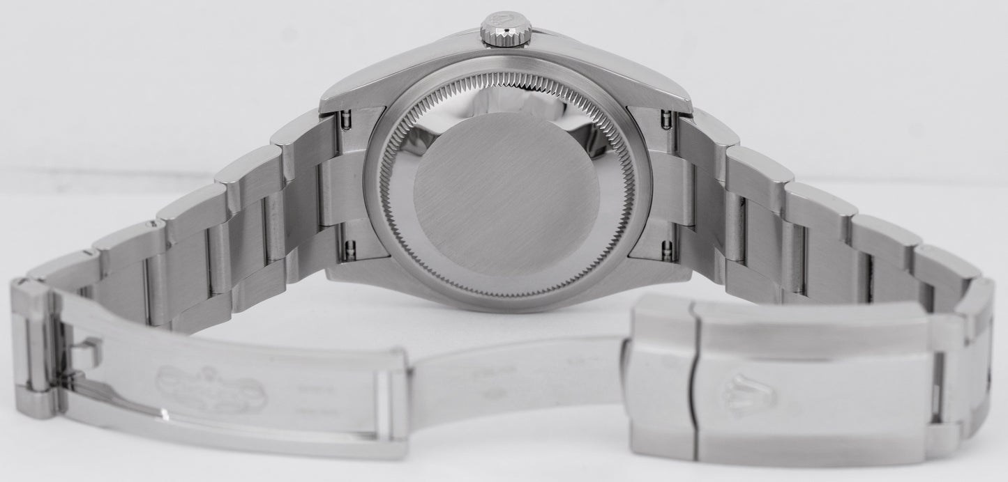 PAPERS Rolex DateJust 36mm WHITE ROMAN Stainless Steel Oyster 126200 Watch BOX