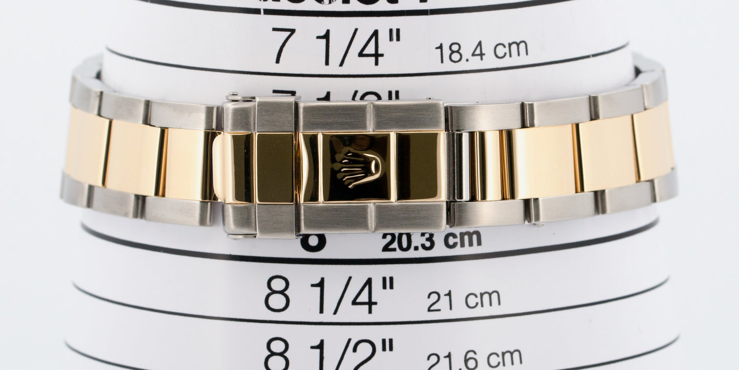 PAPERS Rolex GMT-Master II BLACK 18K Gold Two Tone OYSTER 40mm 16713 Watch BOX