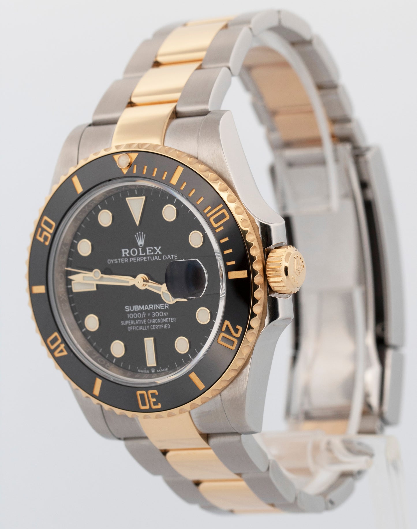 2023 PAPERS Rolex Submariner Date BLACK Two-Tone Gold 41mm 126613 LN Watch BOX