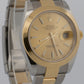 2018 PAPERS Rolex DateJust CHAMPAGNE 18K Gold Steel OYSTER 41mm 126303 Watch BOX