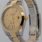 2018 PAPERS Rolex DateJust CHAMPAGNE 18K Gold Steel OYSTER 41mm 126303 Watch BOX