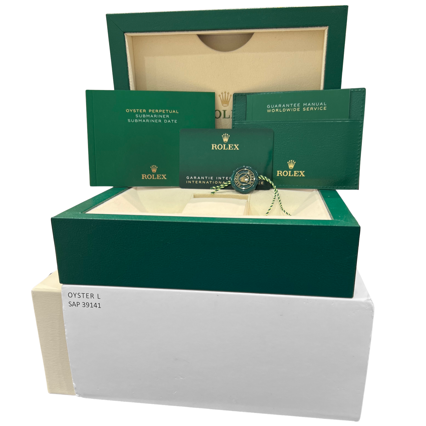 2023 PAPERS Rolex Submariner Date BLUE 18K Yellow Gold 41mm 126618 LB Watch BOX