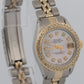Ladies Rolex DateJust 26mm MOP DIAMOND 18K Yellow Gold Steel JUBILEE 6917 Watch