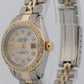 Ladies Rolex DateJust 26mm MOP DIAMOND 18K Yellow Gold Steel JUBILEE 6917 Watch
