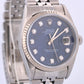 Rolex DateJust 36mm FACTORY SODALITE DIAMOND Blue 18K Gold Steel JUBILEE 16234