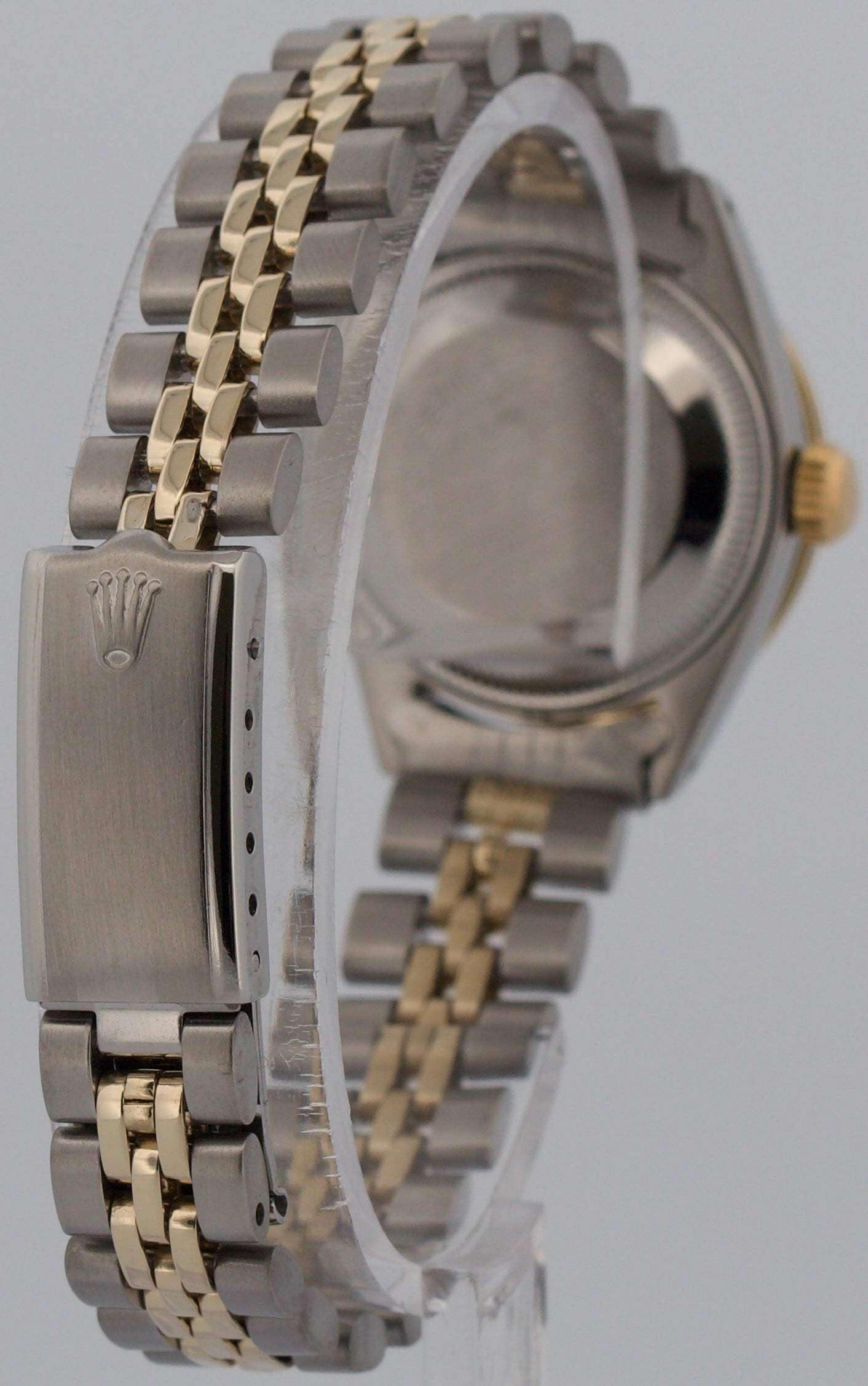 Ladies Rolex DateJust 26mm MOP DIAMOND 18K Yellow Gold Steel JUBILEE 6917 Watch