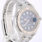 2013 PAPERS Rolex Yacht-Master Platinum Steel Blue 40mm 116622 Watch BOX