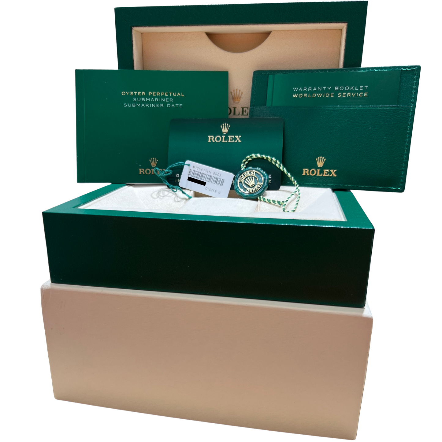2023 PAPERS Rolex Submariner Date BLACK Two-Tone Gold 41mm 126613 LN Watch BOX