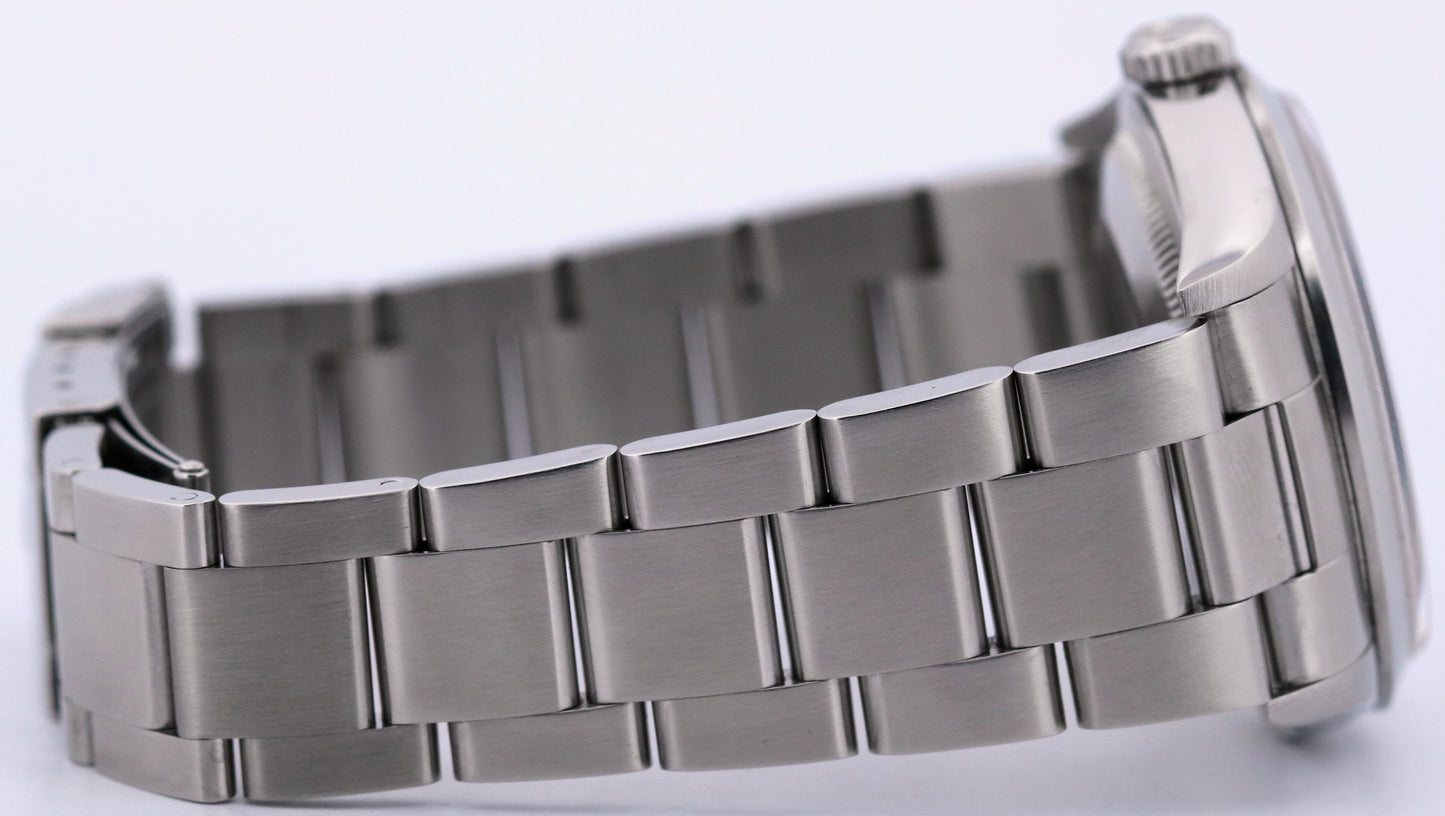 1999 Rolex Explorer I 36mm Black SWISS ONLY Steel NO-HOLES 3-6-9 Watch 14270