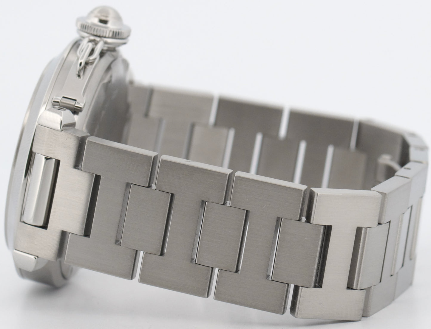 Cartier Pasha  35mm WHITE ARABIC Stainless Steel Automatic Watch 2475 / W31055M7