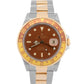 Rolex GMT-Master II ROOT BEER Two-Tone Yellow Gold Steel 40mm 16713 Watch