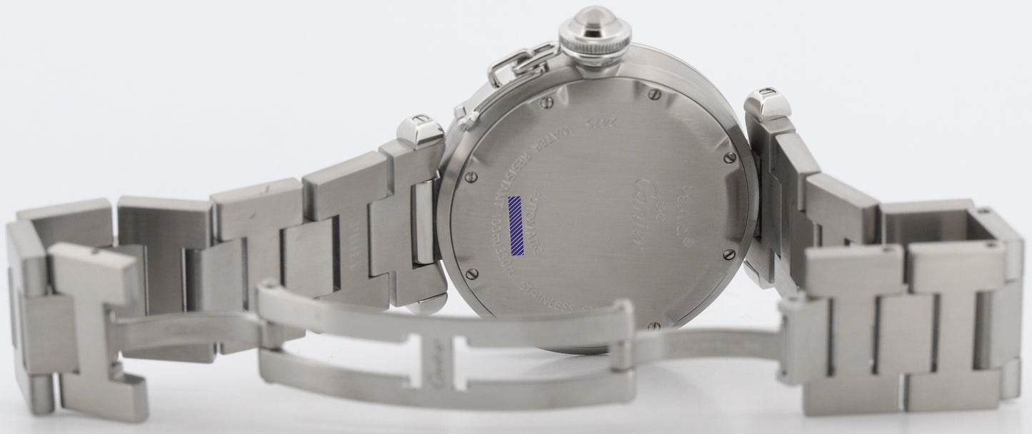 Cartier Pasha  35mm WHITE ARABIC Stainless Steel Automatic Watch 2475 / W31055M7