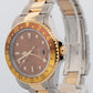 Rolex GMT-Master II ROOT BEER Two-Tone Yellow Gold Steel 40mm 16713 Watch