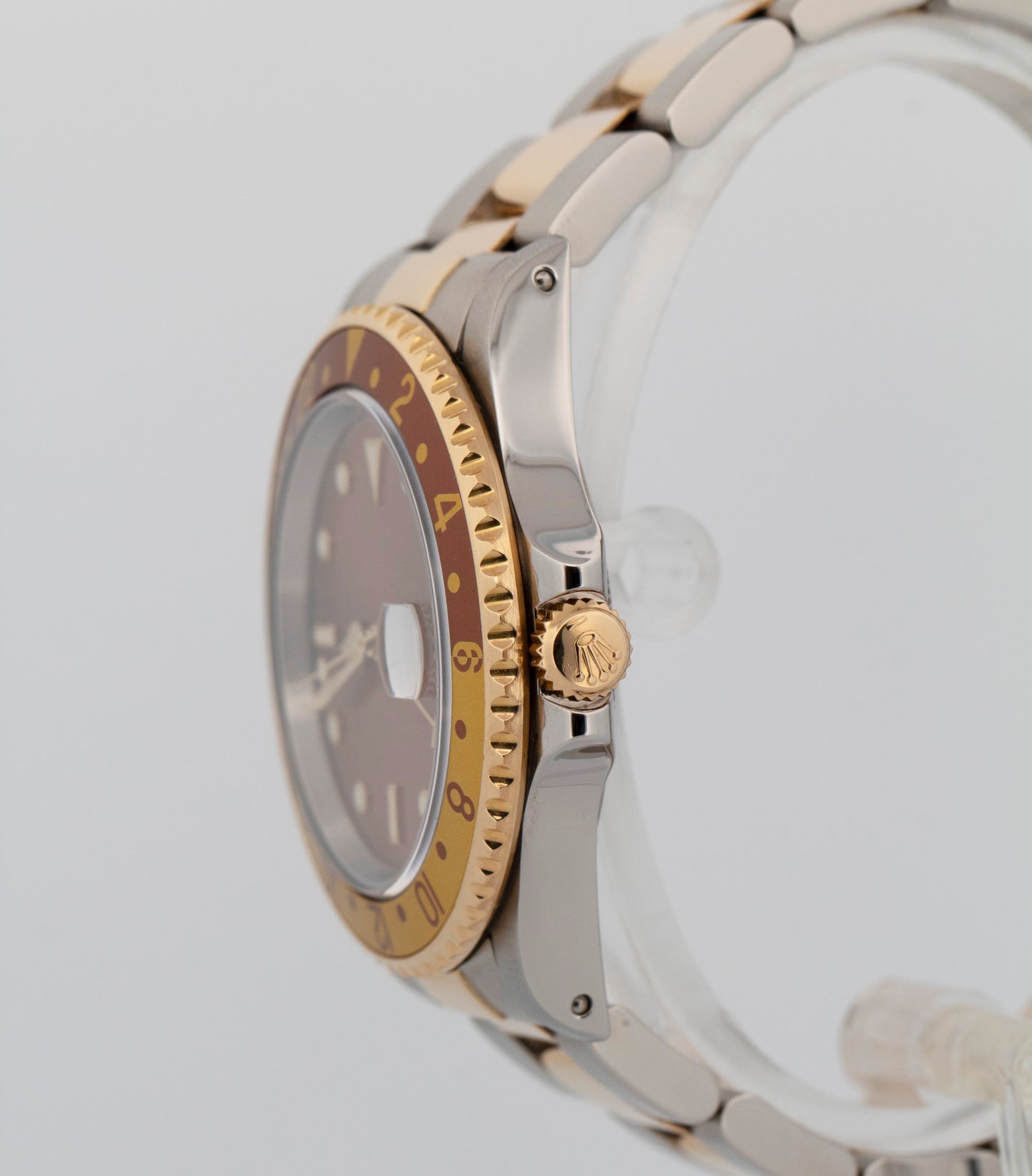 Rolex GMT-Master II ROOT BEER Two-Tone Yellow Gold Steel 40mm 16713 Watch