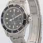 VINTAGE 1981 Rolex Submariner Date Black MATTE DIAL 16800 40mm PATINA Steel