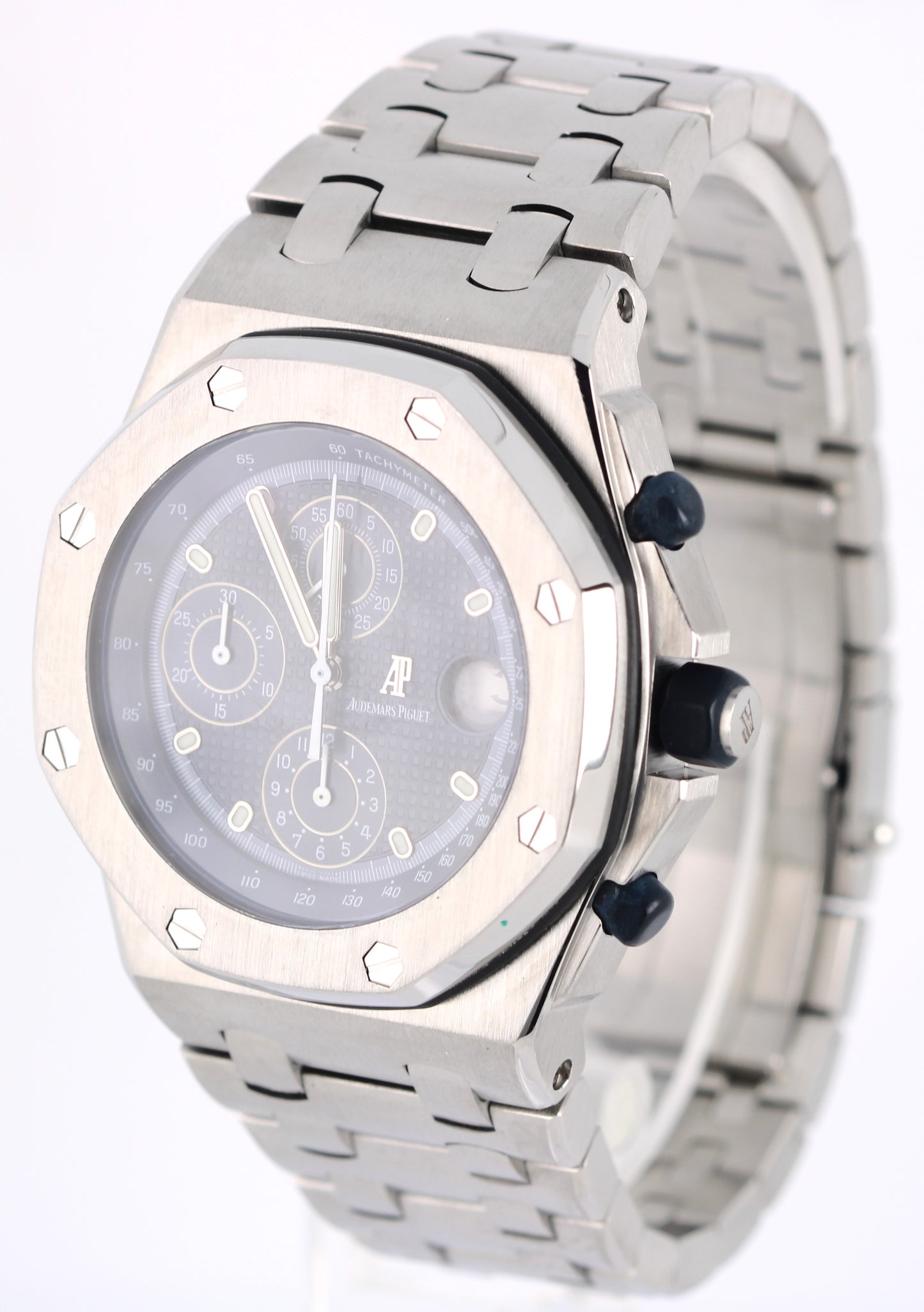 2003 PAPERS Audemars Piguet Royal Oak Offshore THE BEAST Blue 42mm 25721ST Watch
