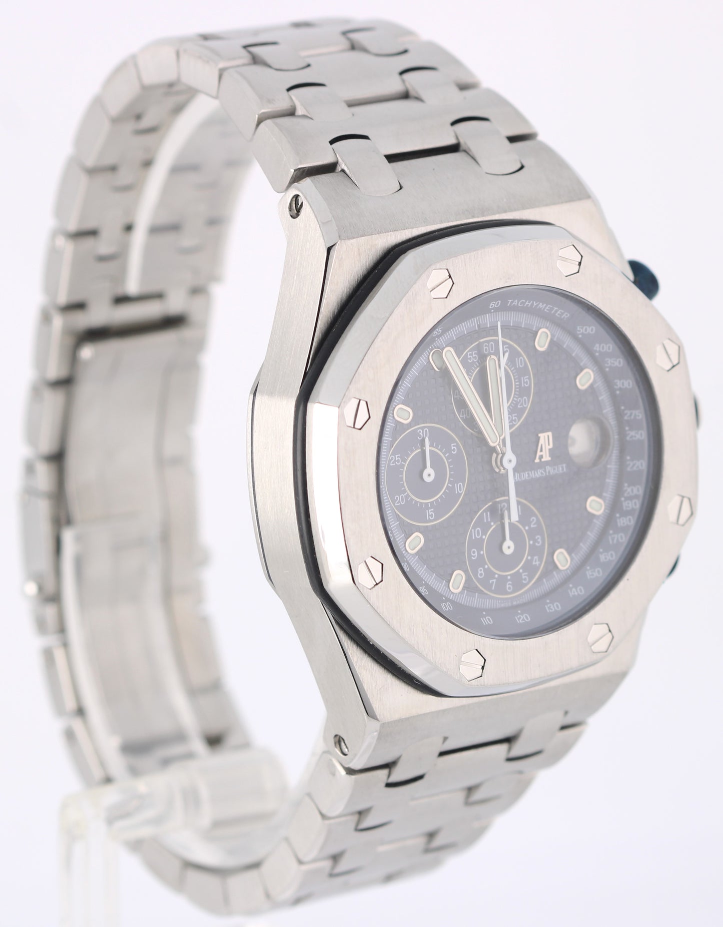 2003 PAPERS Audemars Piguet Royal Oak Offshore THE BEAST Blue 42mm 25721ST Watch