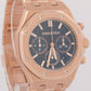 PAPERS Audemars Piguet Royal Oak BLUE 38mm 18K Gold 26715OR.OO.1356OR.01 BOX
