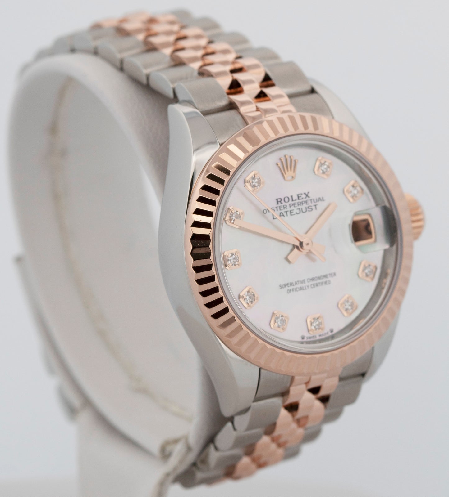 2020 PAPERS Rolex DateJust Two-Tone 28mm MOP DIAMOND Jubilee 279171 Watch BOX
