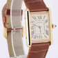 Cartier Tank Louis 18k Yellow Gold Silver Roman Numeral 25mm Quartz 2441 Watch