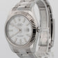 2016 PAPERS Rolex DateJust II WHITE Stainless Steel Fluted 41mm 116334 Watch BOX