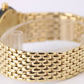 H Stern Safira 18k Gold Blue Sapphire Roman Bezel Black DIAMOND 34mm 091AM Watch