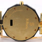 H Stern Safira 18k Gold Blue Sapphire Roman Bezel Black DIAMOND 34mm 091AM Watch