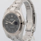 Rolex DateJust II BLACK ROMAN Stainless Steel 41mm 116334 Fluted Oyster Watch