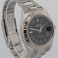 Rolex DateJust II BLACK ROMAN Stainless Steel 41mm 116334 Fluted Oyster Watch