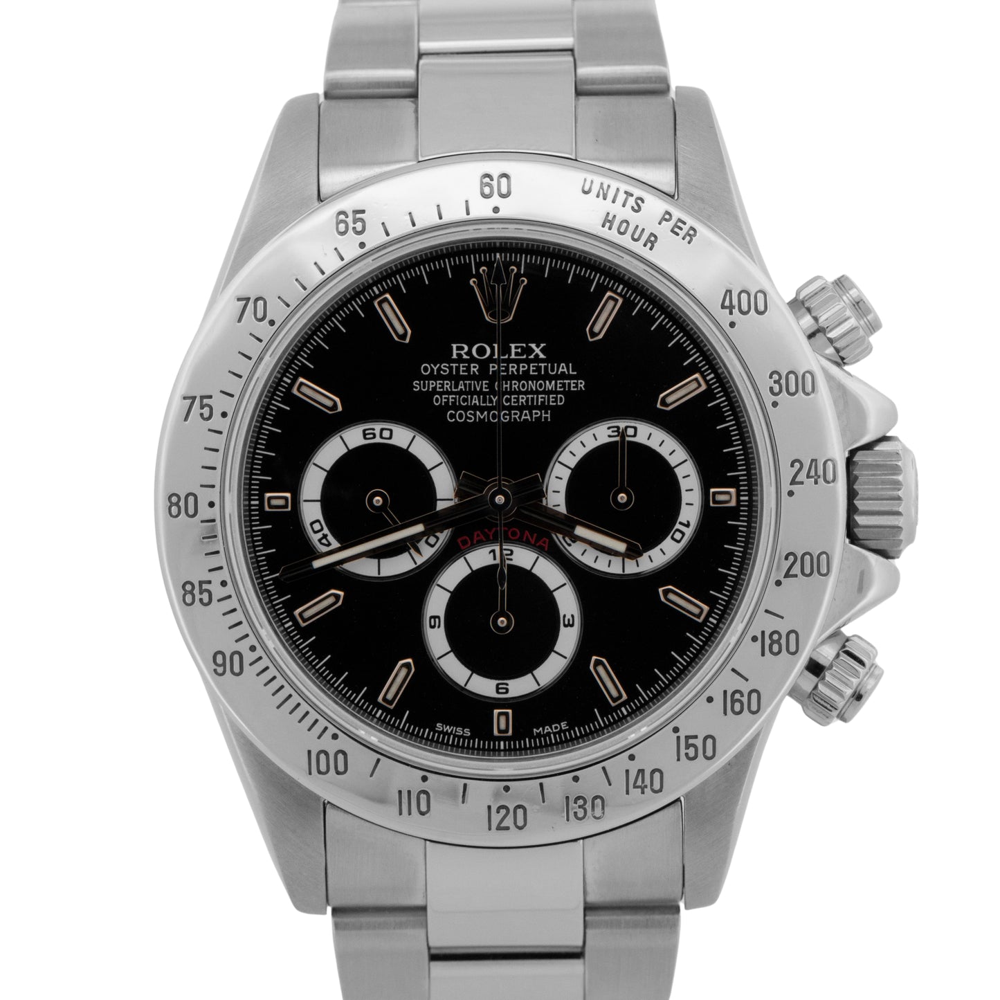 Rolex Daytona Cosmograph P-SERIAL BLACK Stainless Steel 40mm 16520 Watch