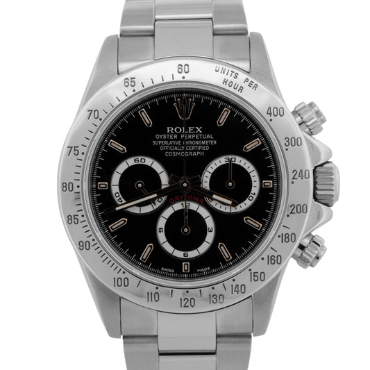 Rolex Daytona Cosmograph P-SERIAL BLACK Stainless Steel 40mm 16520 Watch