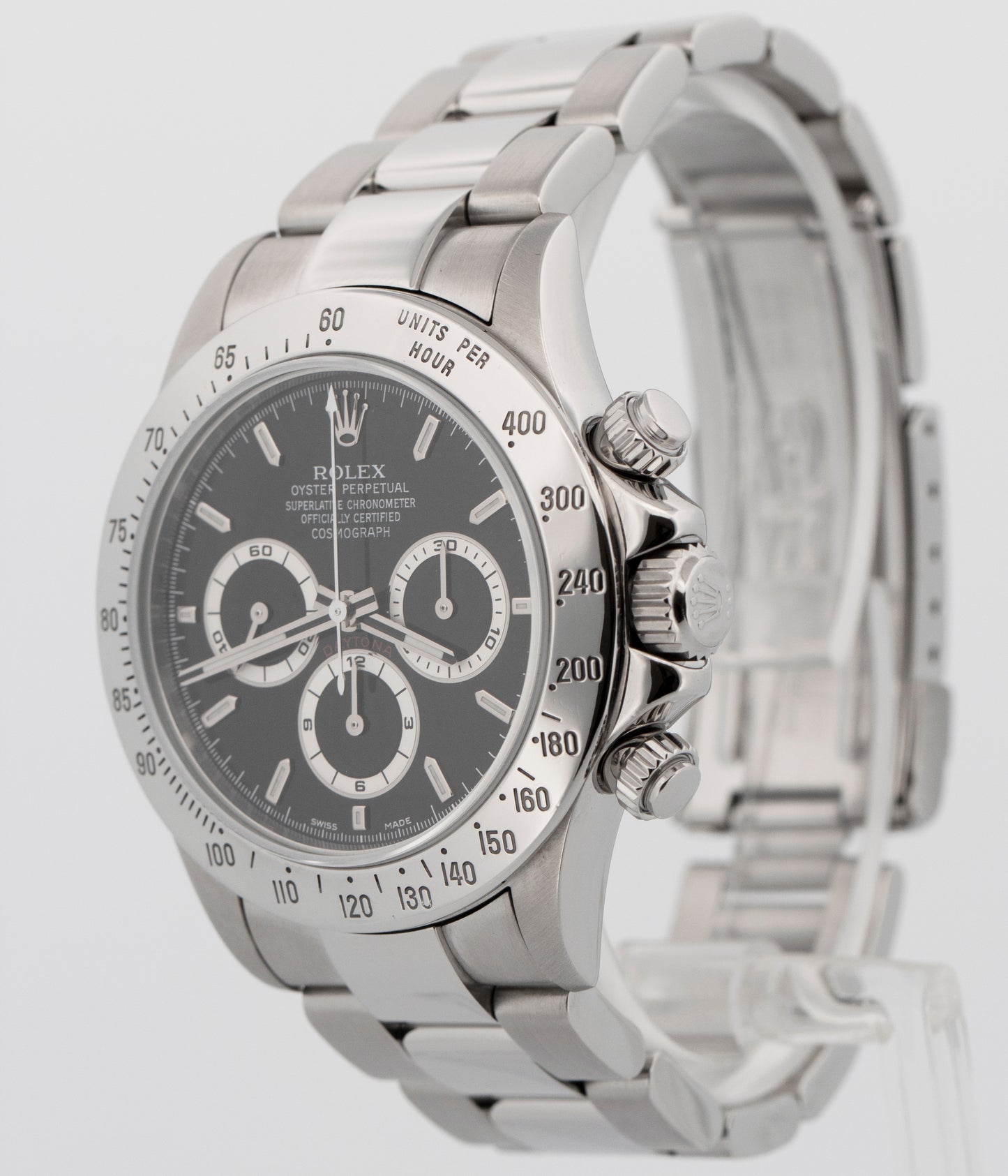 Rolex Daytona Cosmograph P-SERIAL BLACK Stainless Steel 40mm 16520 Watch