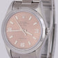 MINT Rolex Air-King Precision Salmon Stainless Steel 34mm Automatic Watch 14000