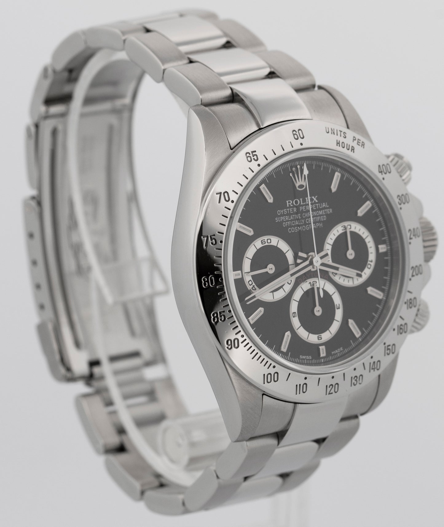Rolex Daytona Cosmograph P-SERIAL BLACK Stainless Steel 40mm 16520 Watch