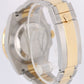 Rolex Submariner Date Two-Tone 18k Gold BLUE DIAMOND Serti 40mm 116613 Watch
