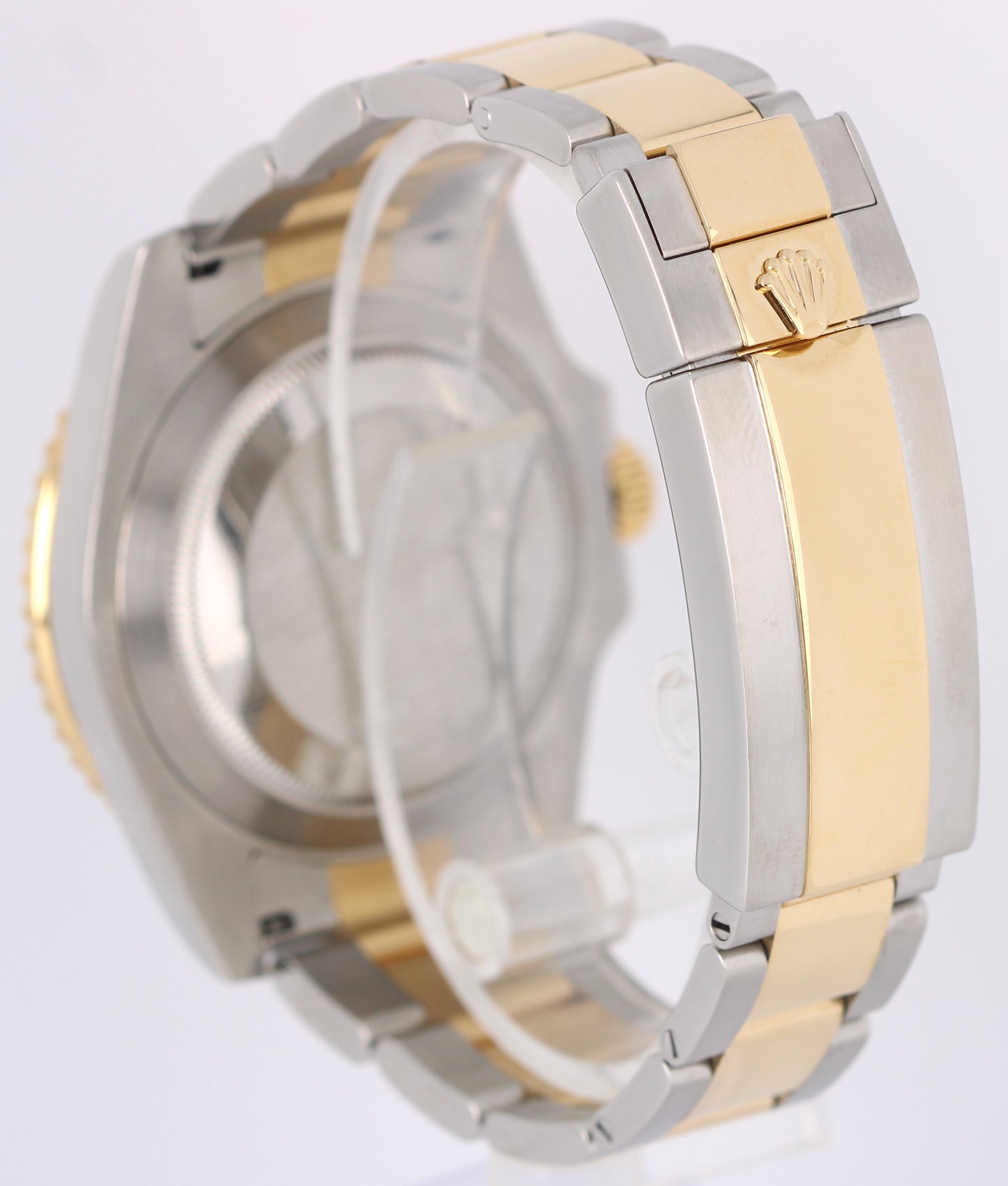 Rolex Submariner Date Two-Tone 18k Gold BLUE DIAMOND Serti 40mm 116613 Watch