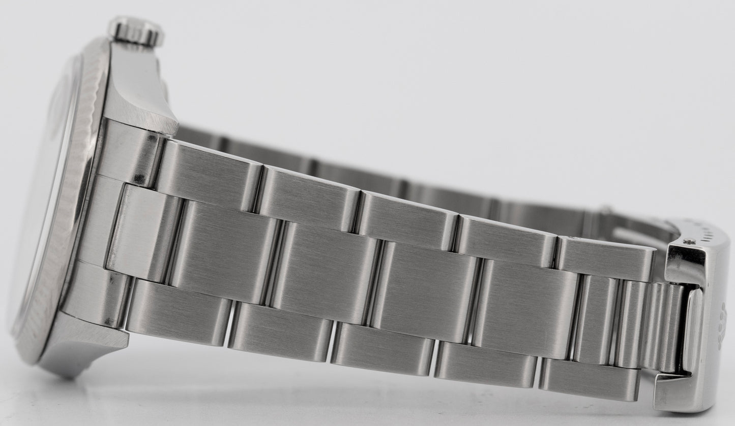 PAPERS Rolex DateJust Silver Jubilee DIAMOND 36mm White Gold Watch 16234 BOX