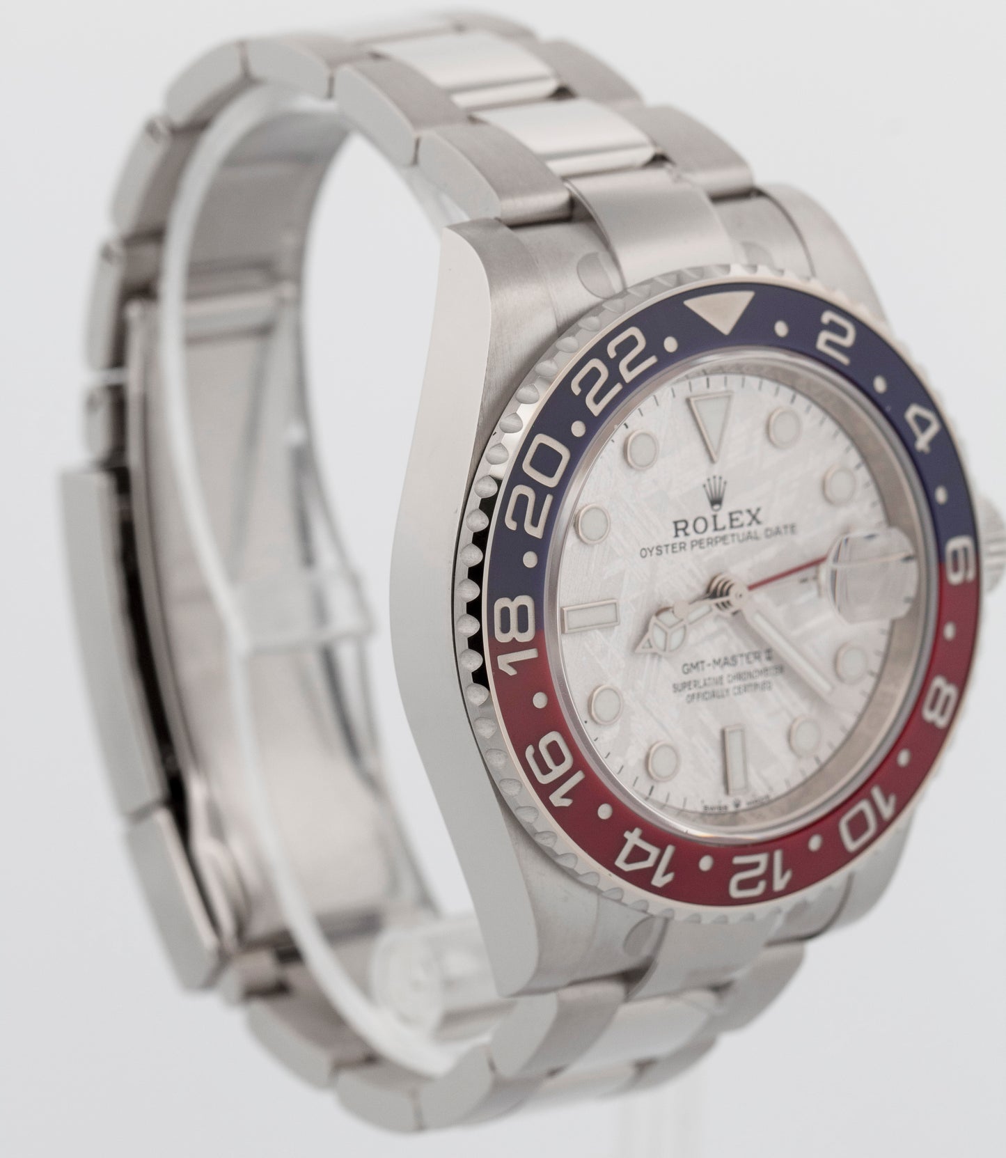 2023 PAPERS Rolex GMT-Master II Pepsi METEORITE Gold 40mm 126719 BLRO Watch BOX