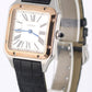 2022 PAPERS Cartier Santos Dumont Two-Tone 18k Silver Roman 27.5mm W2SA0012 BOX