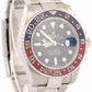 2022 PAPERS Rolex GMT-Master II PEPSI Red Blue 18K White Gold 126719 BLRO BOX