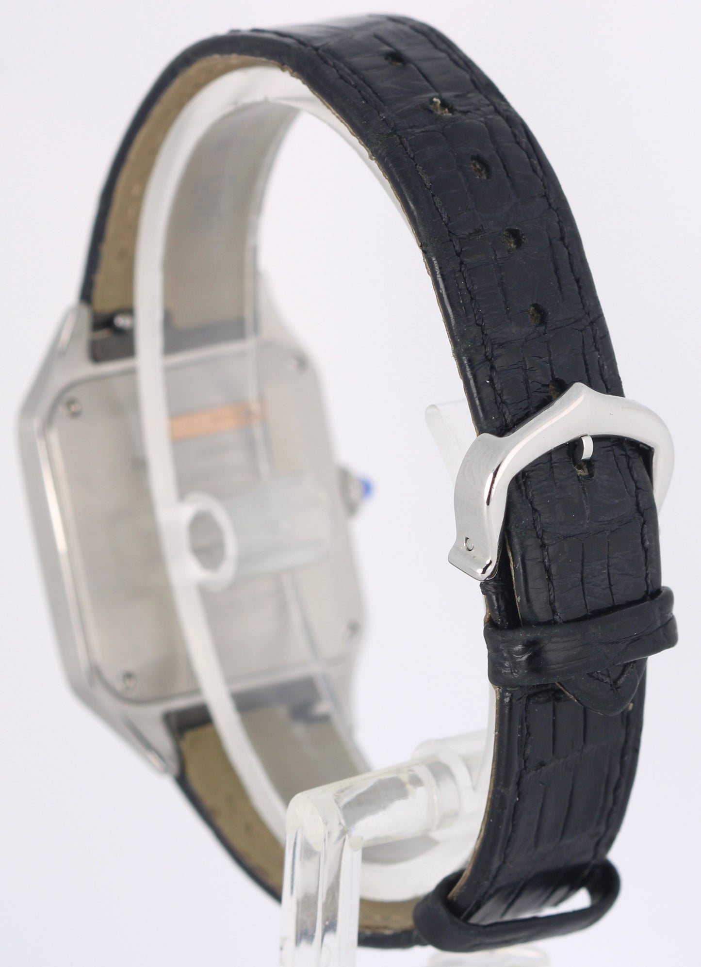 2022 PAPERS Cartier Santos Dumont Two-Tone 18k Silver Roman 27.5mm W2SA0012 BOX