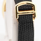 Cartier Baignoire 18K Yellow Gold 22mm White Roman Manual Watch 7743-1