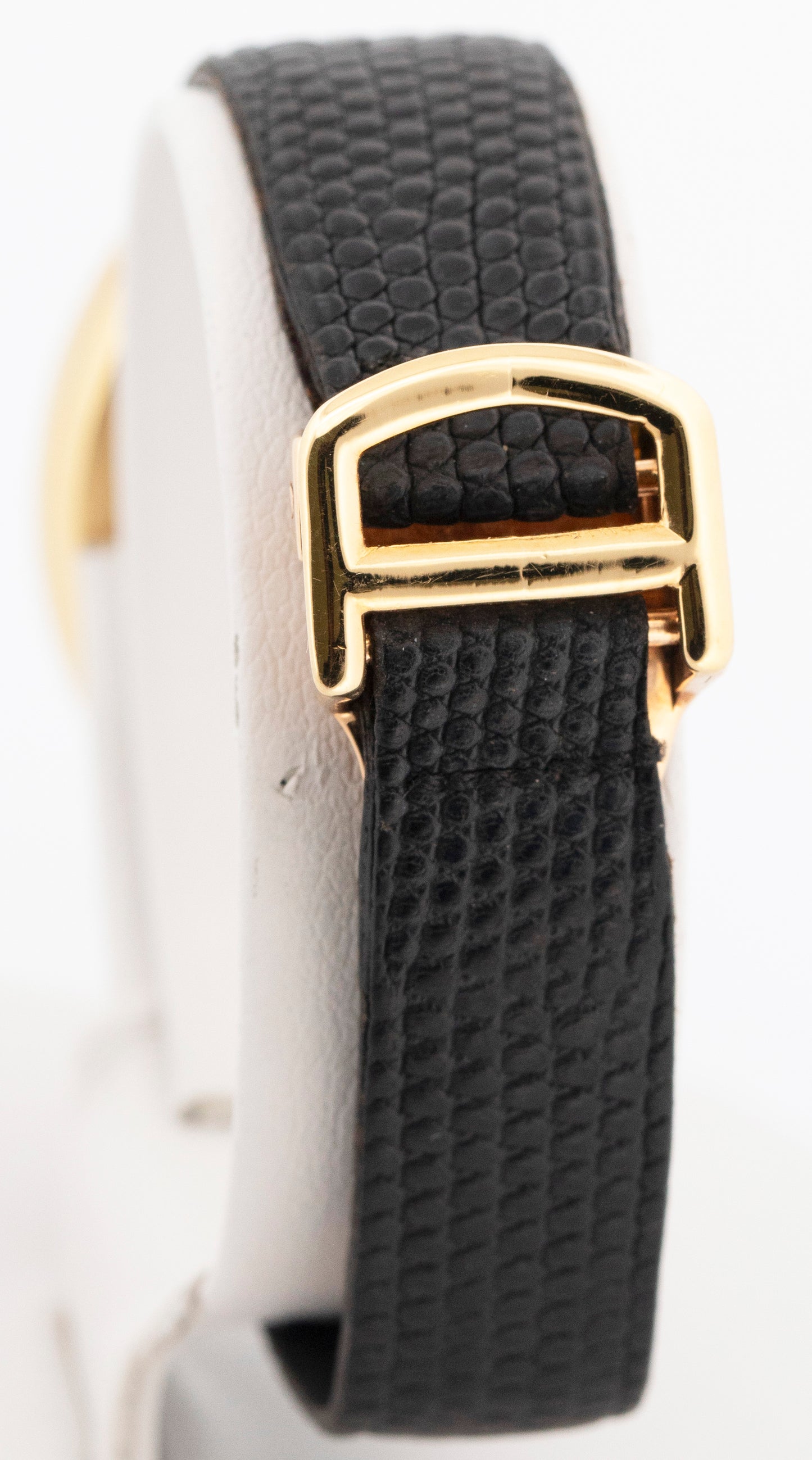 Cartier Baignoire 18K Yellow Gold 22mm White Roman Manual Watch 7743-1