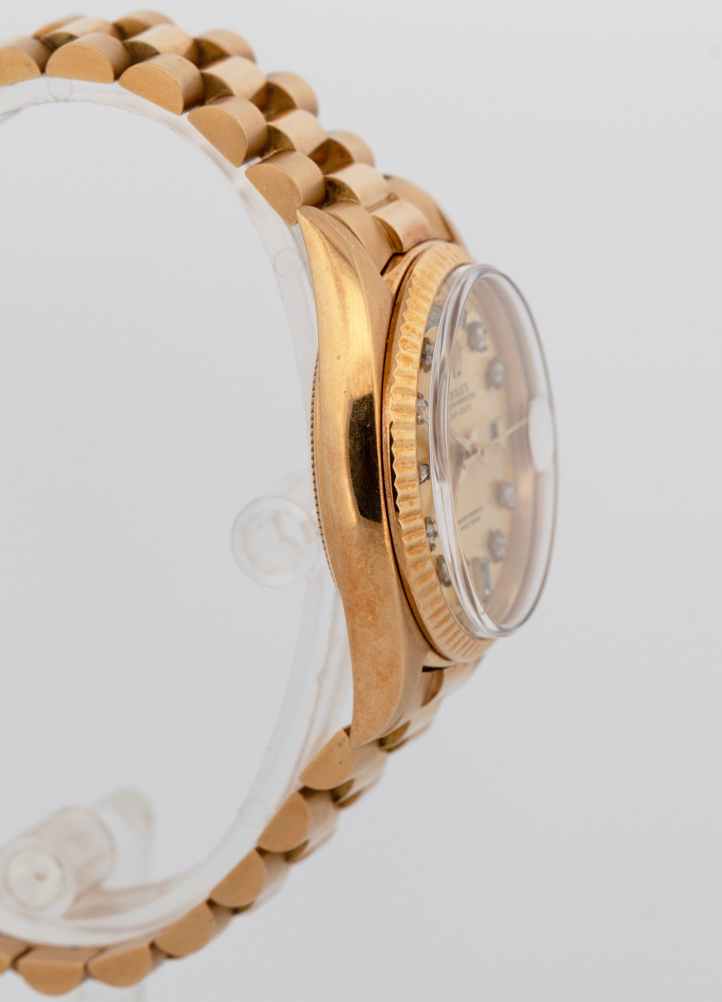 VINTAGE 1969 Rolex Day-Date President Champagne DIAMOND 36mm Yellow Gold 1803