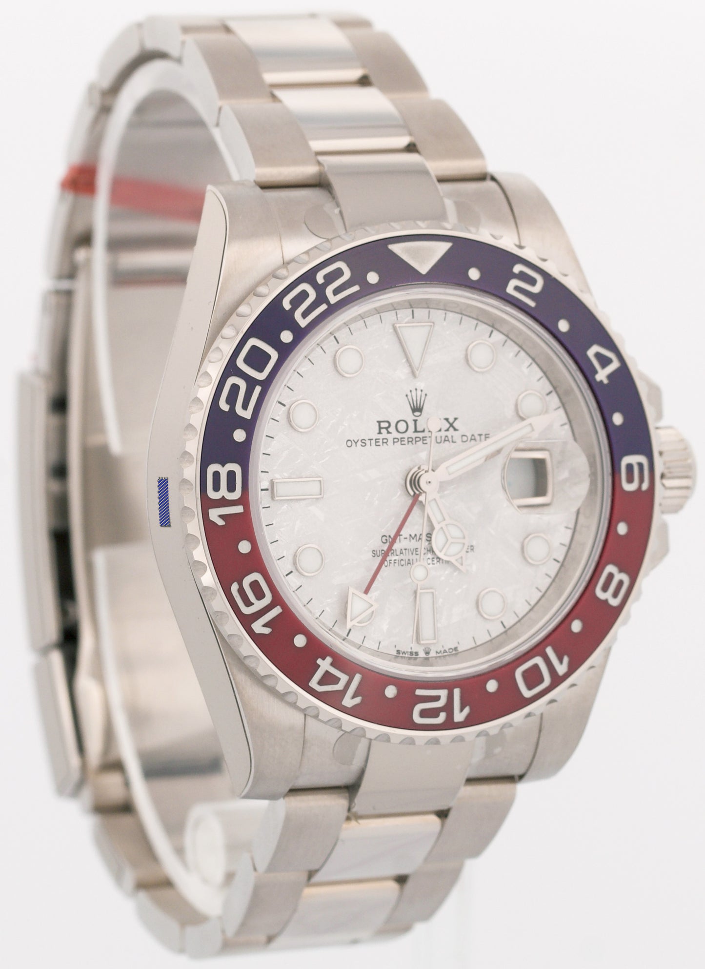 NEW STICKERED 2023 PAPERS Rolex GMT-Master II METEORITE PEPSI 126719 BLRO BOX