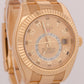 MINT Rolex Sky-Dweller CHAMPAGNE ARABIC 18K Yellow Gold 42mm 326938 Watch BOX